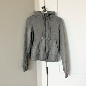 Grey Lululemon zip up hoodie Size info